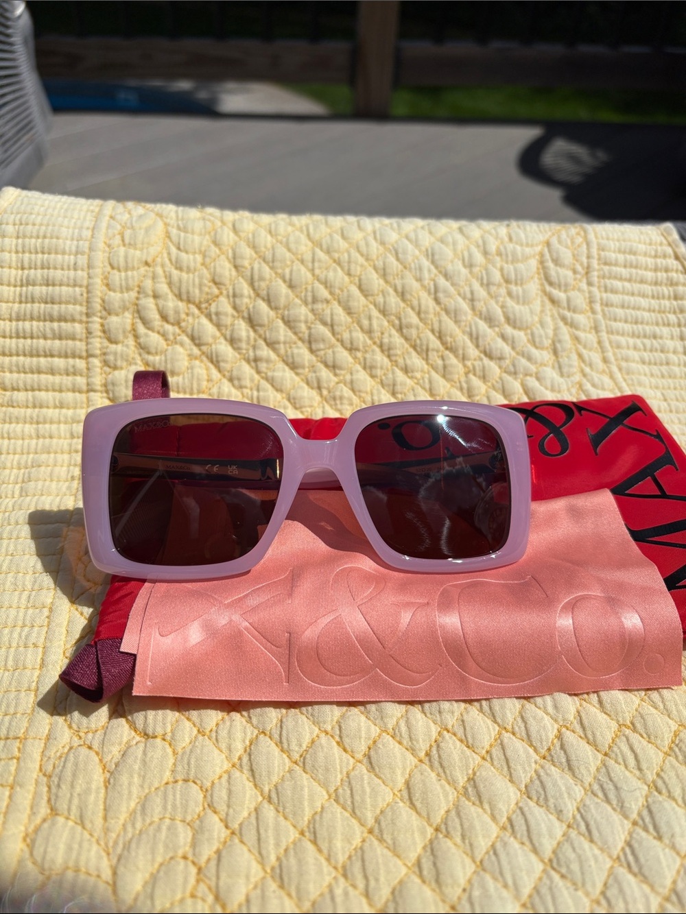Max & Co. Lilac Oversized Sunglass